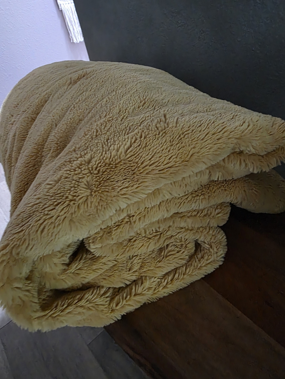 Plush Luxury Throw Blanket – Cream Faux Fur